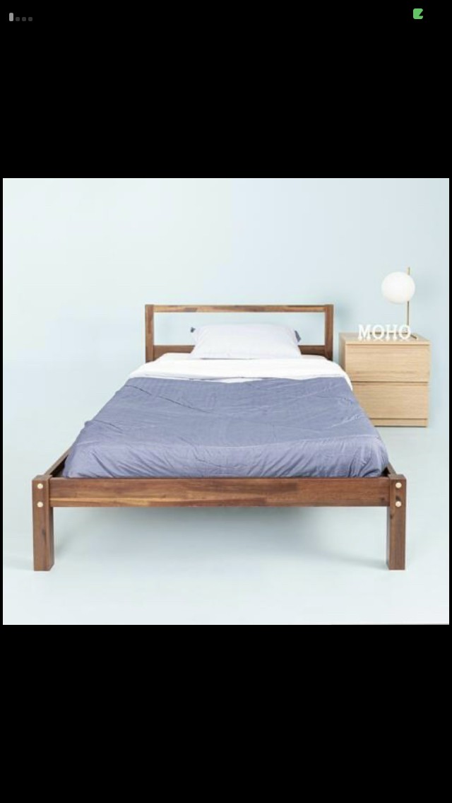 Giường gỗ tự nhiên 1m1x2m xuất khẩu Hàn Quốc.