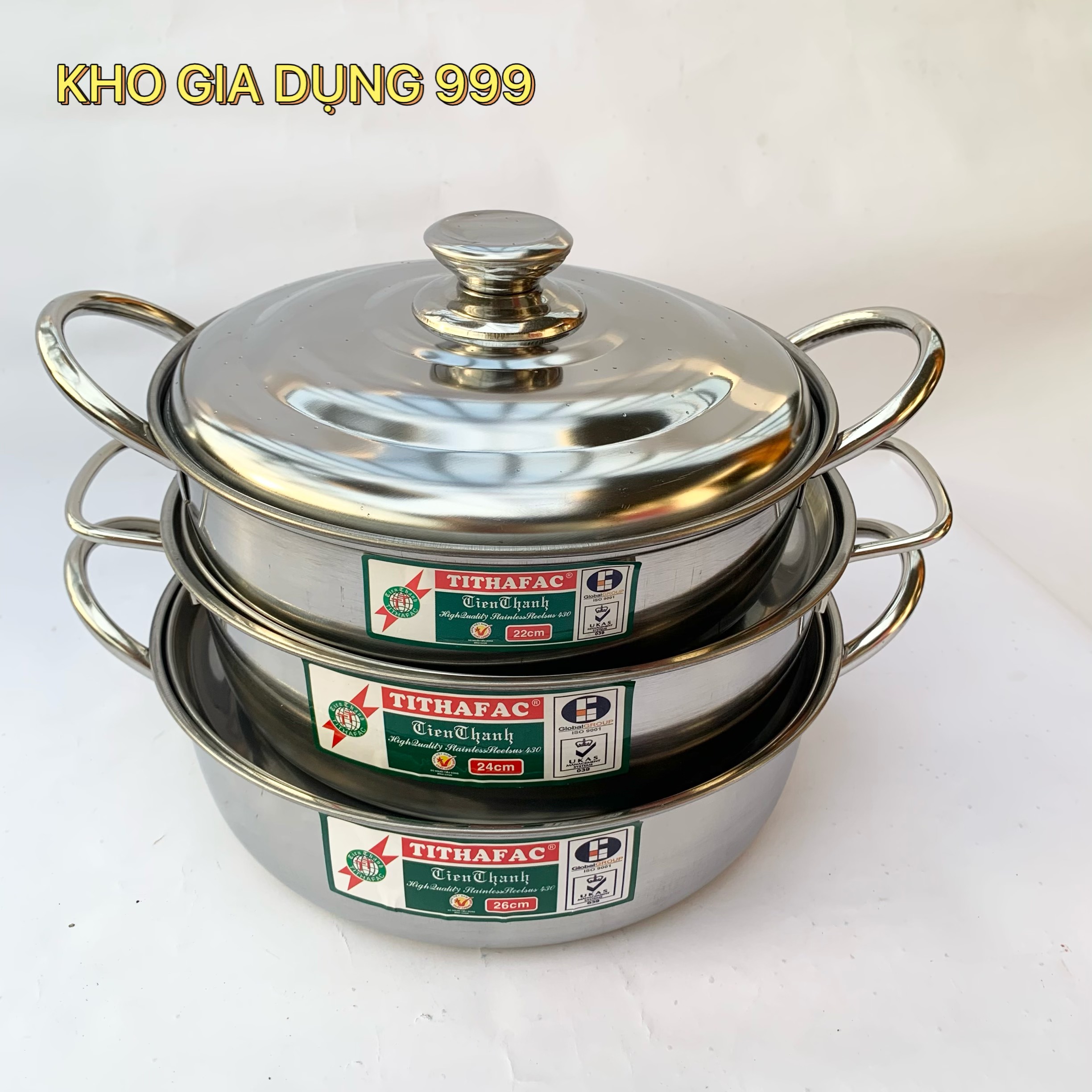 Nồi lẩu inox tiến thành tithafac - hàng việt nam - đẹp mê ly