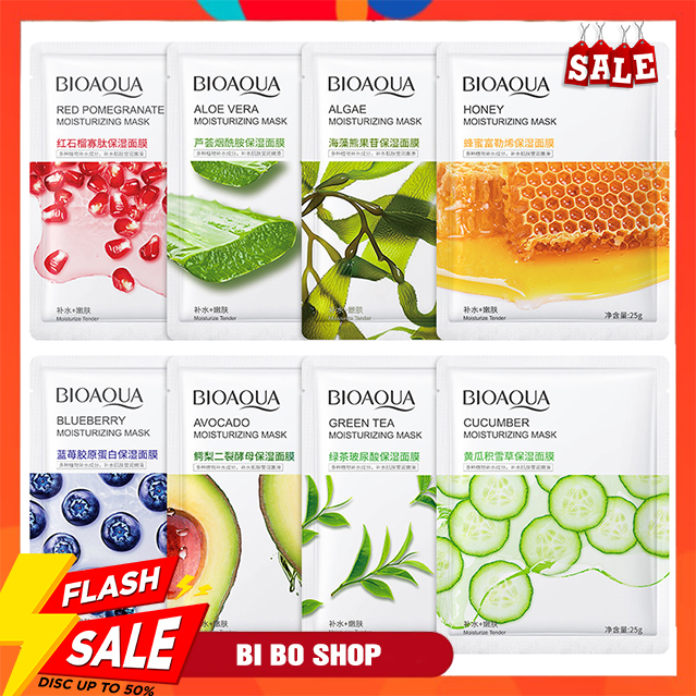Mặt nạ cấp ẩm bioaqua dưỡng trắng da sáng da kiềm dầu giảm mụn
