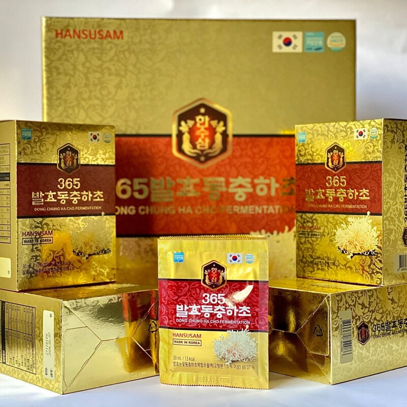 Nước đông trùng hạ thảo lên men 365 - Hộp 60 gói