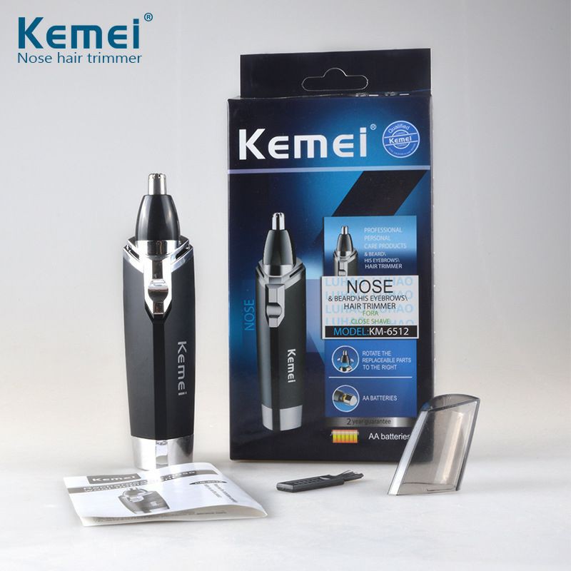 Máy tia long mui Kemei KM-6512, máy cắt cạo lông mũi chính hãng