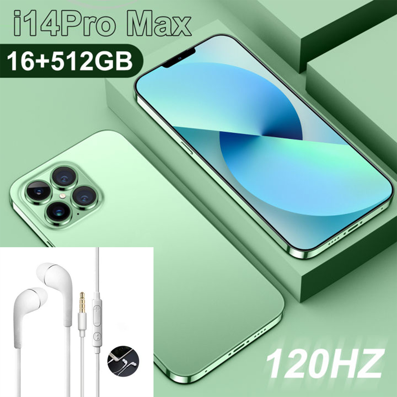 I14 Pro Max 2023 Phiên Bản Toàn Cầu Điện Thoại Thông Minh 7.3 Inch Toàn Màn Hình Face ID 16GB + 1TB Điện Thoại Di Động 50+ 108MP 5G 8000MAh Điện Thoại Di Động
