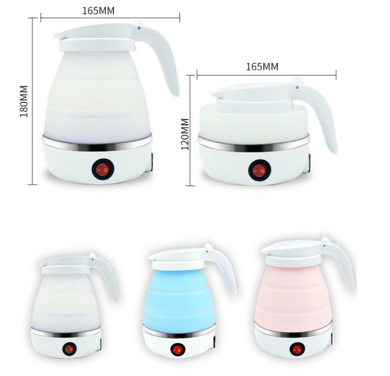 Ấm đun siêu tốc mini gấp gọn du lịch tiện dụng - Bình đun nước mini xếp gọn đa năng bằng silicon nhỏ gọn đi dã ngoại