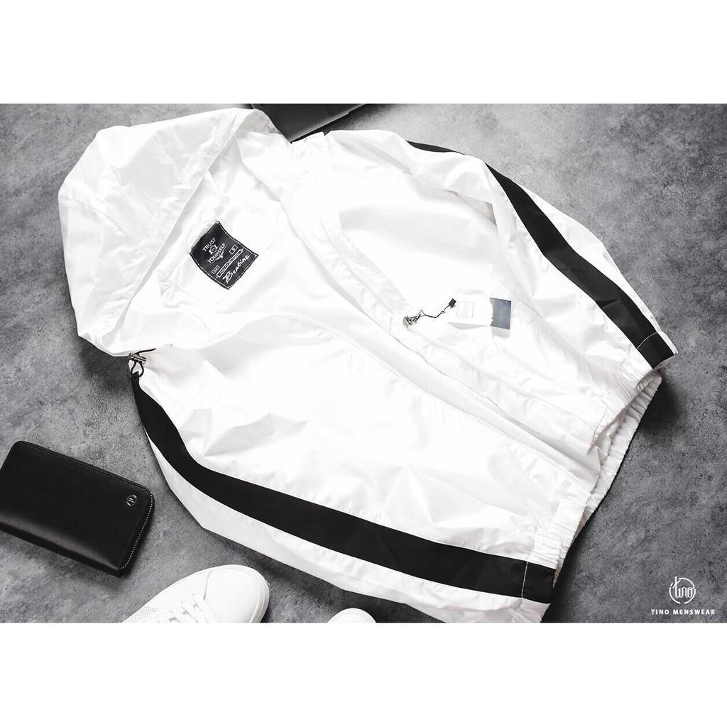 [HCM][AKC] Áo khoác nam đẹp sọc tay chuẩn shop cực chuẩn-A042-Áo khoát nam giá rẻ + Áo khoác gió nam + Áo khoác + Áo khoát dù của nam + Áo khoát vải dù 2 lớp