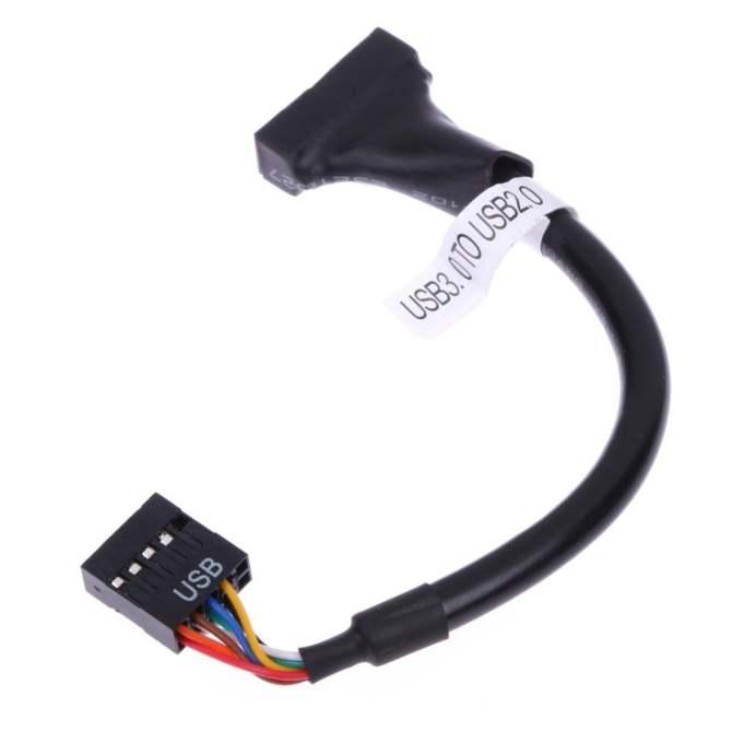 Cáp chuyển USB 2.0-9 Pin Motherboard to USB 3.0-20Pin
