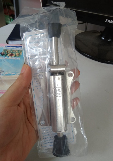 Chặn cửa chống va đập, giữ cửa 2 chiều, Chốt Đạp Dài 15cm Chất liệu Inox 304