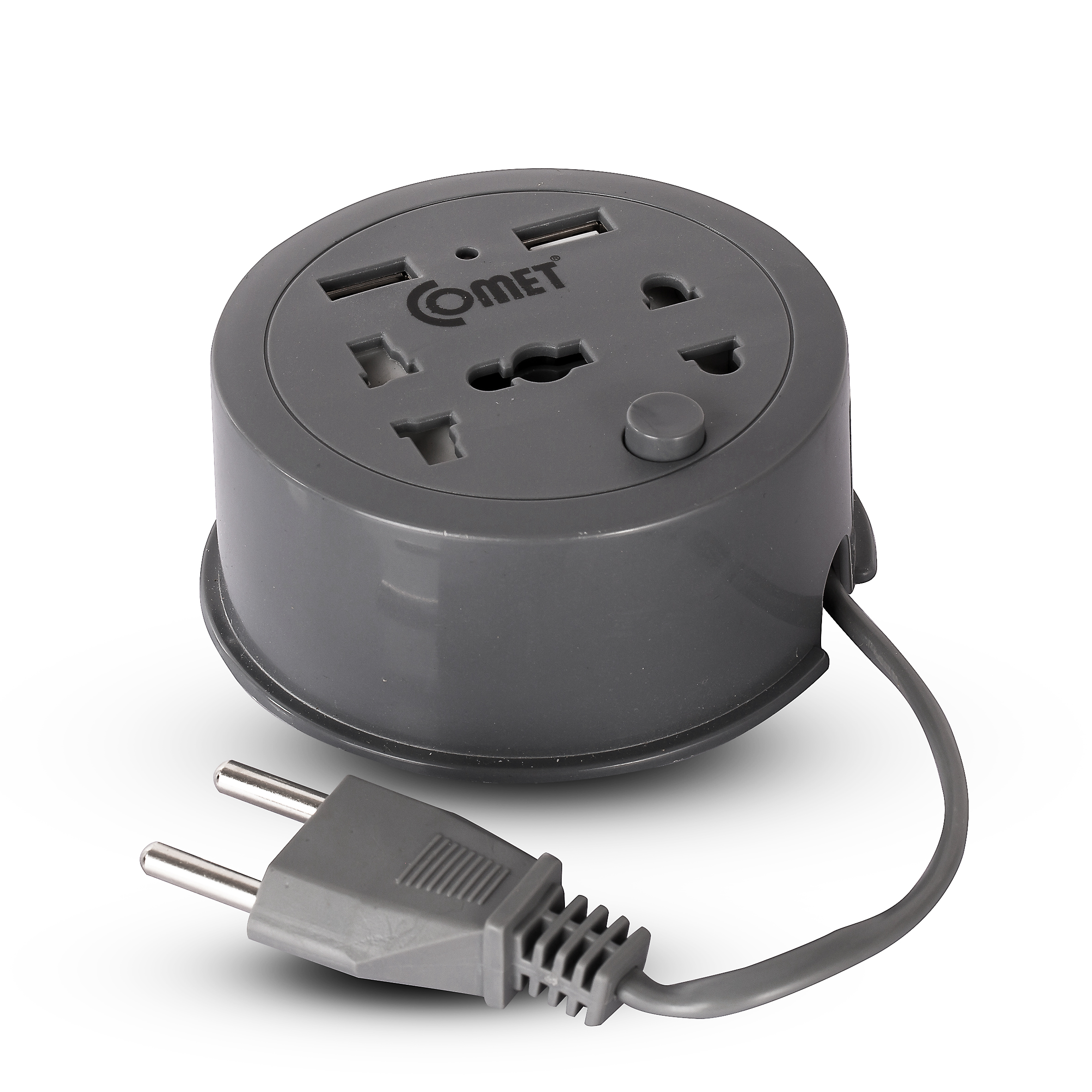 Ổ cắm du lịch đa năng Comet CES9111, công suất 1800w, dây dài 1m, 2 cổng sạc USB, bảo hành 12 tháng 1 đổi mới 1 - Điện Dân Dụng.