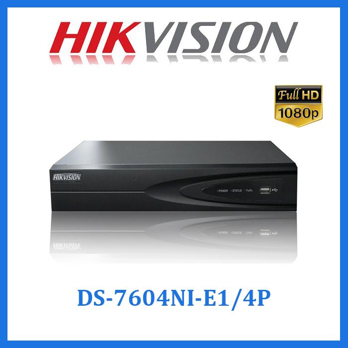 Đầu ghi hình hikvision nvr 4 kênh ds-7604ni-e1/4p