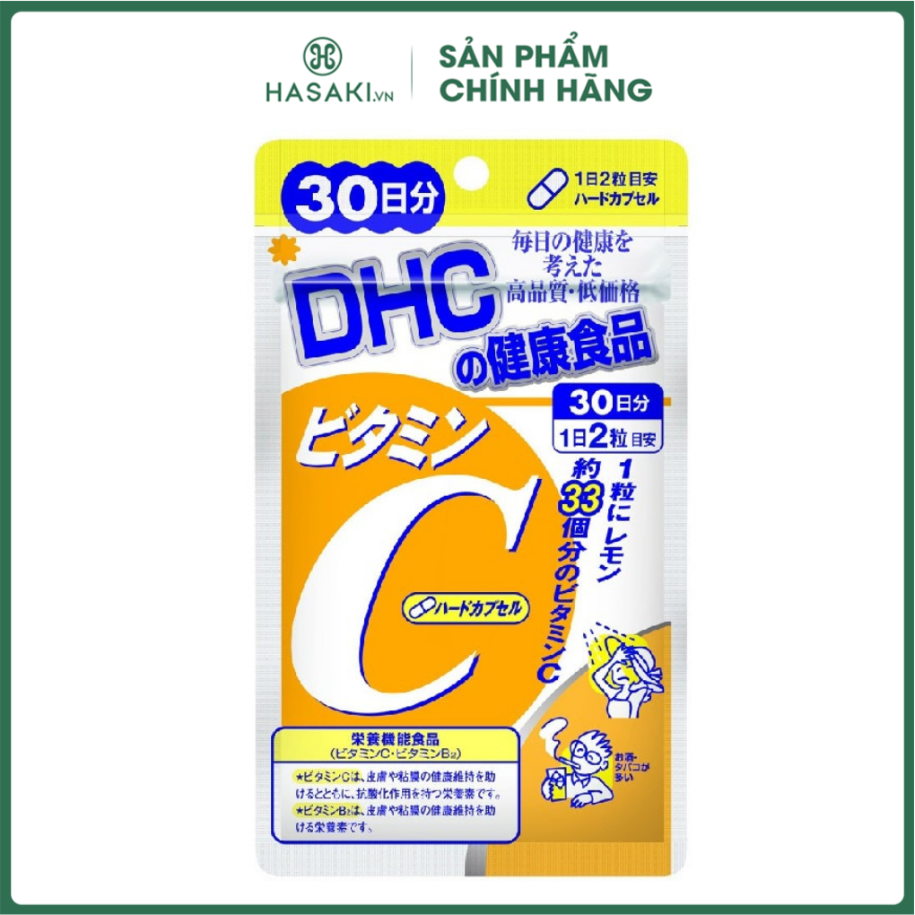 Viên Uống DHC Bổ Sung Vitamin C 30 Ngày 60 Viên, 90 Ngày 180 Viên Hasaki Sản phẩm chính hãng