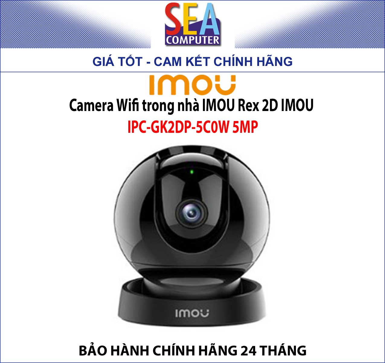 Camera Wifi trong nhà IMOU Rex 2D IMOU IPC-GK2DP-5C0W 5MP
