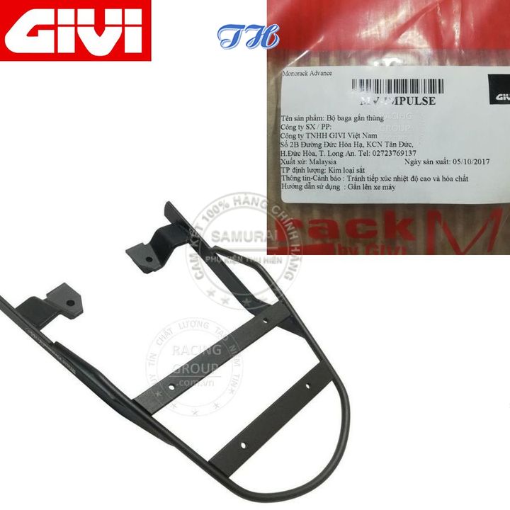 Baga sau givi cho xe IMPULSE dùng gắn thùng sau hoặc chở đồ