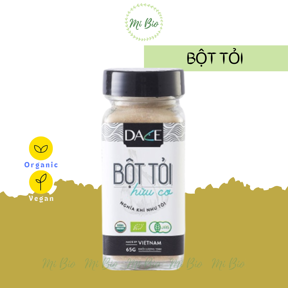 Bột tỏi hữu cơ 65gr - dace