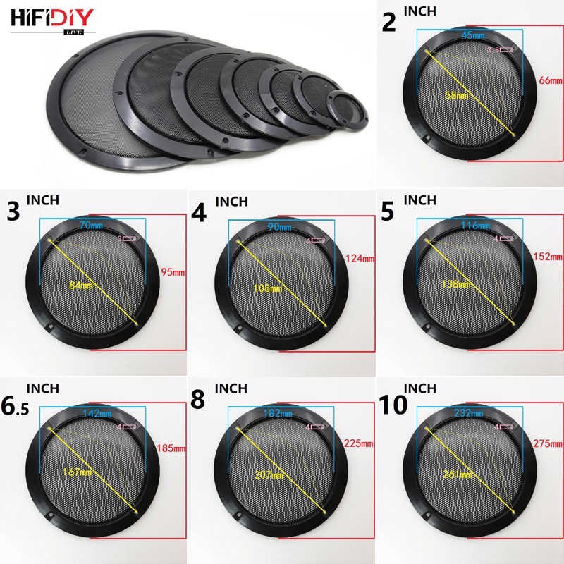 [HCM]Khung lưới sắt bảo vệ loa 2 inch 3 inch 4 inch 6 inch 8 inch 10 inch