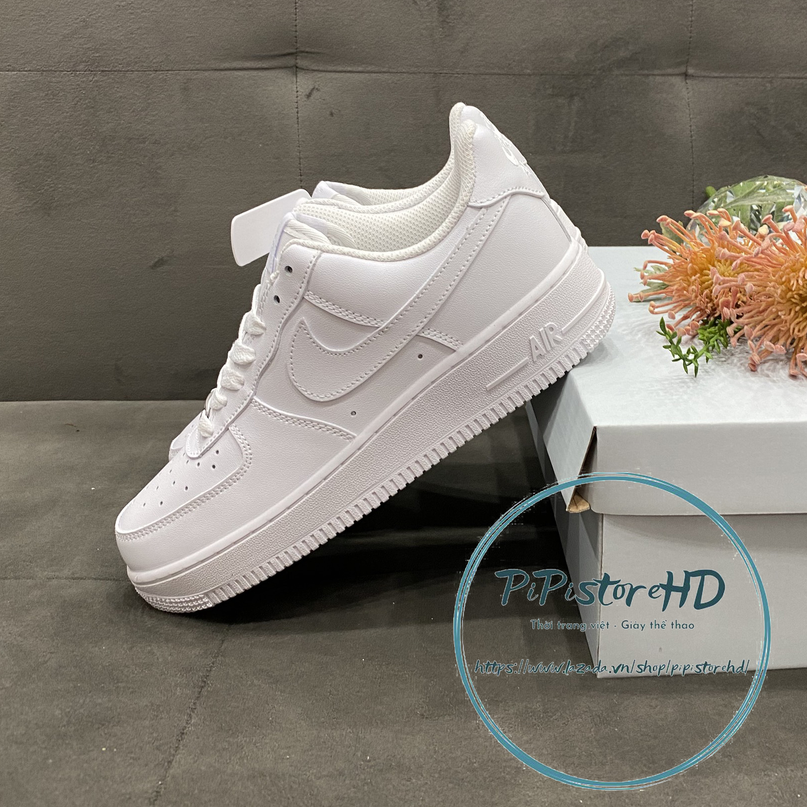 Giày thể thao af1 trắng air force full trắng Size 3645