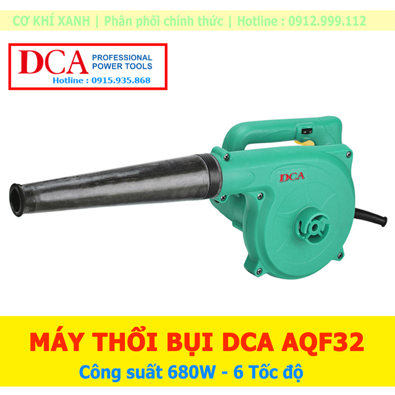 Máy thổi bụi mini cầm tay dca aqf32, công suất 680w, 6 tốc độ, bảo hành 12 tháng