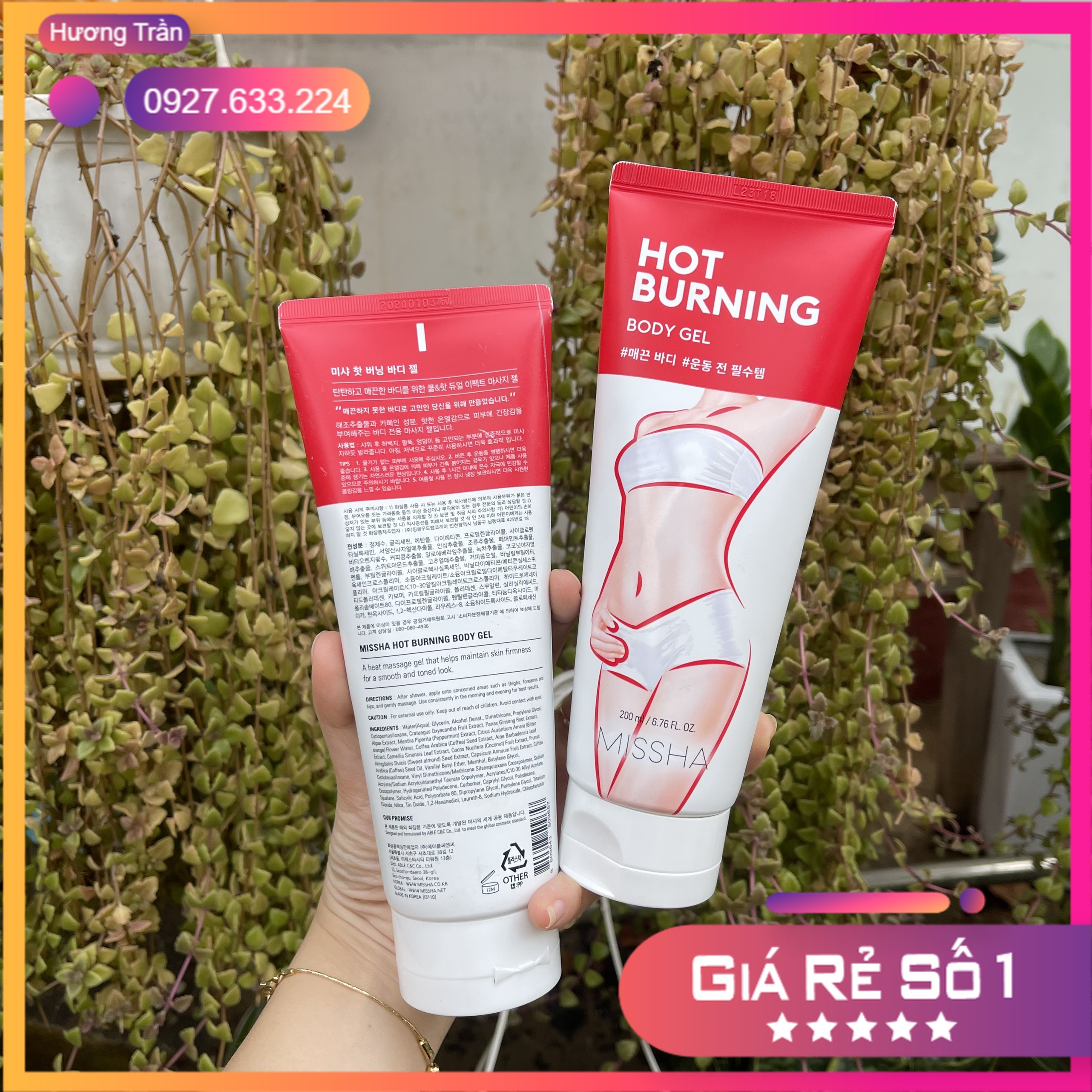   Chính Hãng  Kem Tan Mỡ Missha Hot Burning Perfect Body Gel tan mỡ thừa trị rạn da 