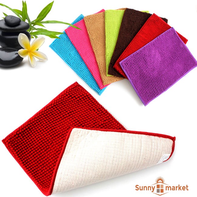 Combo 5 Thảm chùi chân san hô đinh, siêu thấm nước, chống trơn trượt, kích thước 30cm x 50cm