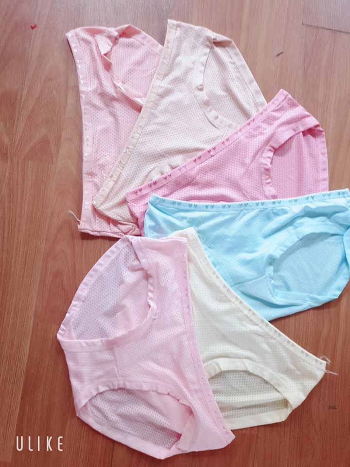 Bộ 10 quần lót cotton, quần lót nữ thông hơi hàng đẹp