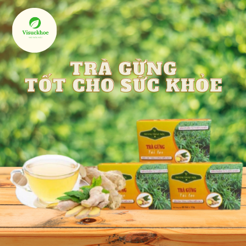 [GIẢI CẢM] Trà gừng Hoàng Thảo Mộc Giúp ổn định đường huyết và huyết áp. Giúp giải cảm, giảm chóng mặt, đau đầu, ăn không tiêu. Giúp giữ ấm cơ thể, nhưng người lạnh tay chân sử dụng rất tốt.