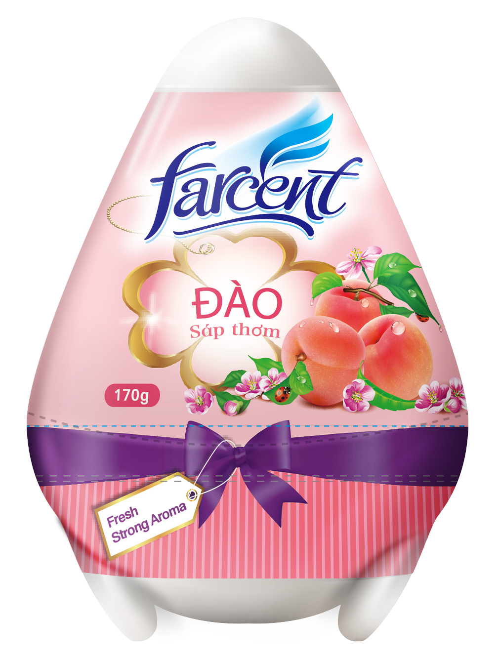 [HCM]Sáp thơm hình trứng Farcent 170g- Hương đào