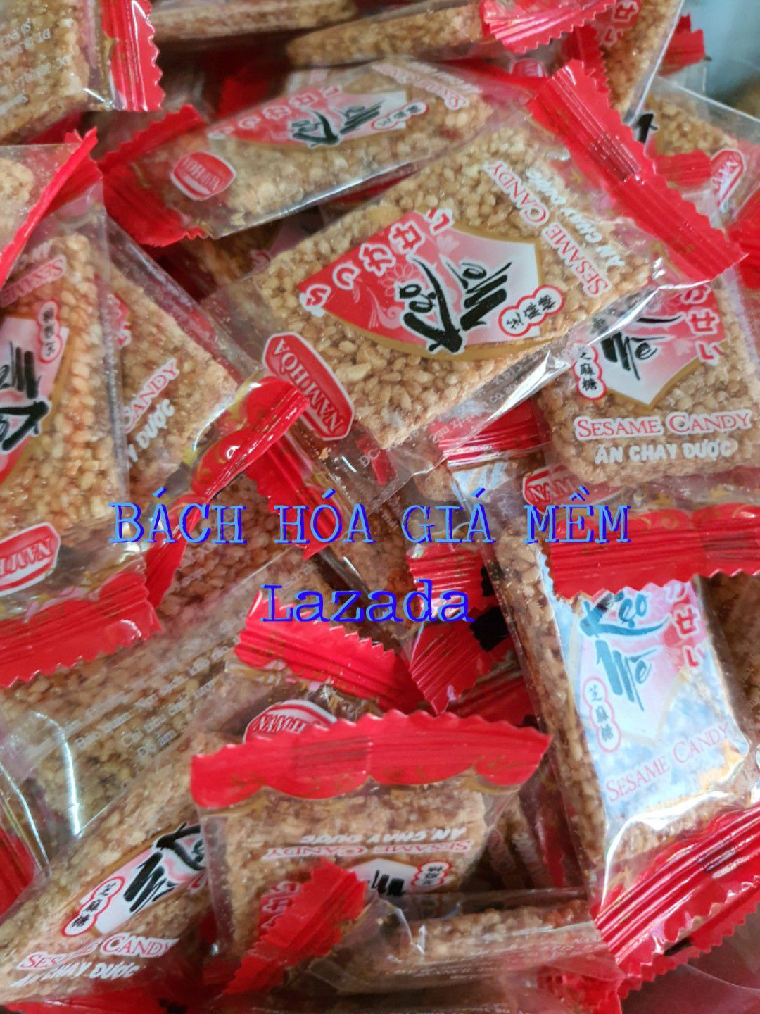 kẹo tết 2024 mè mỏng giòn TRẮNG Nam Hòa 400g