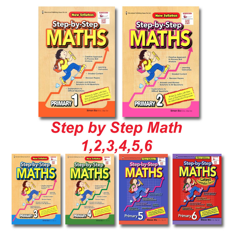 Step by step math - Primary 1,2,3,4,5,6