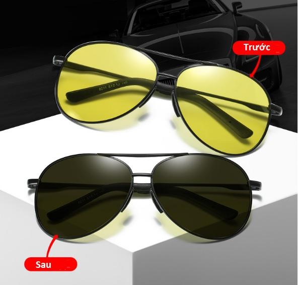 [HCM]Kính Nam Phân Cực Đi Ngày Và Đêm Polarized Đổi Màu 6011 - Kính Mắt Kingshop