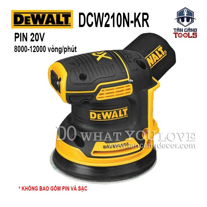 Máy chà nhám tròn dùng pin dewalt 20v dcw210n-kr