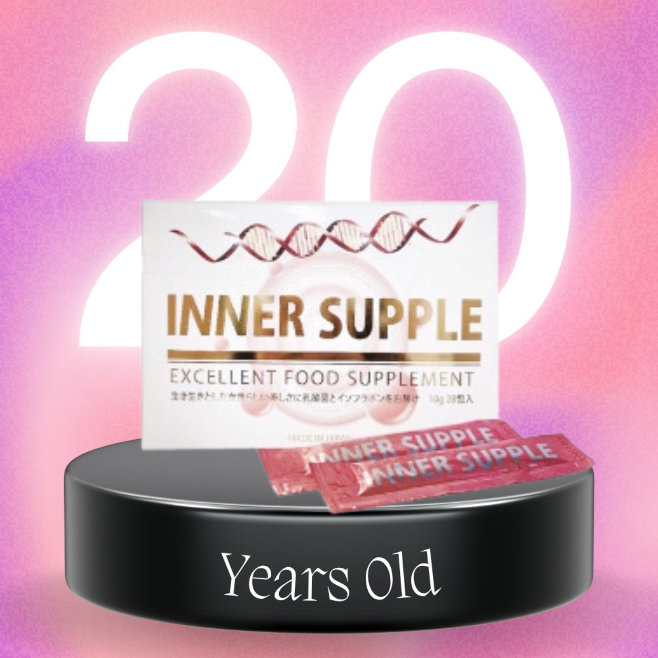 Nước Uống Tăng Nội Tiết Tố Collagen Inner Supple - Full Hộp 28 Gói