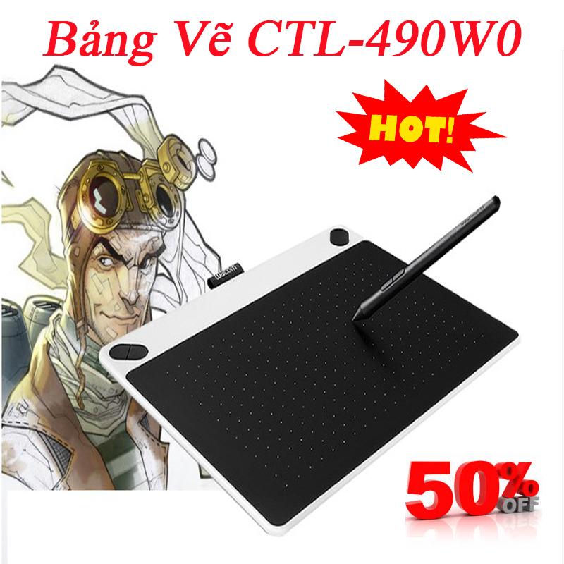 Bảng Vẽ Wacom Intuos Draw CTL-490/W0-Tích Hợp Các Tính Năng Cơ Bản Của Bảng Vẽ Intuos-Kết Nối USB-Bút Cảm Ứng 4096 Mức Lực Nhấn-Bảo Hành 12 Tháng Bởi SUN GROUP
