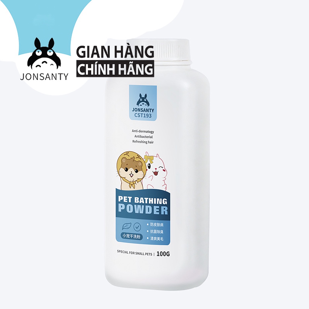 Phấn tắm khô jonsanty cho hamster/sóc/thỏ/bọ ú
