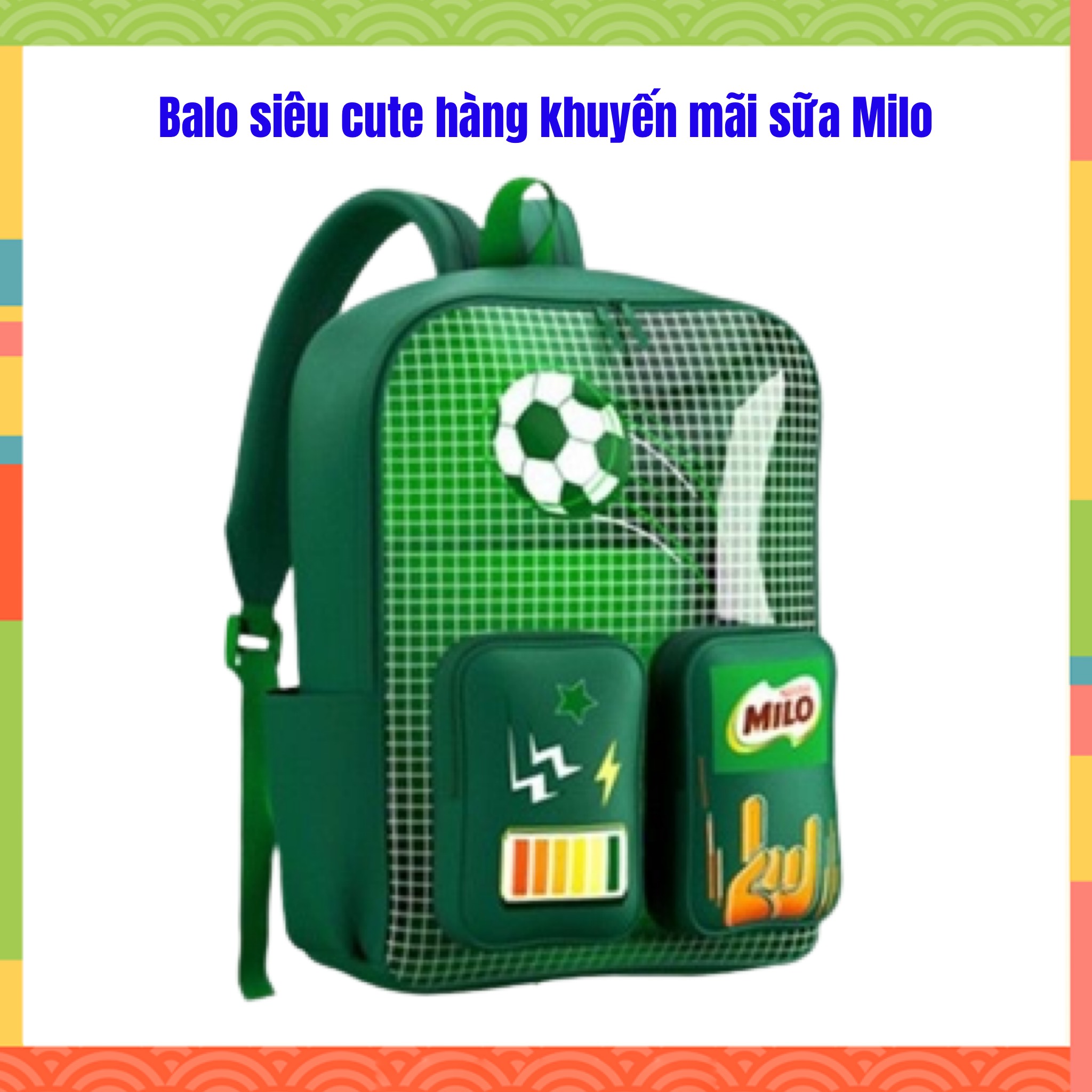 Balo milo quà tặng hãng sữa milo - huy kiet store