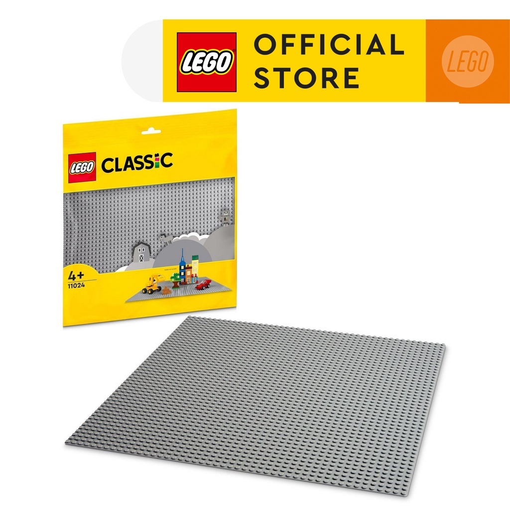 Lego classic 11024 đồ chơi lắp ráp đế lắp ráp màu xám