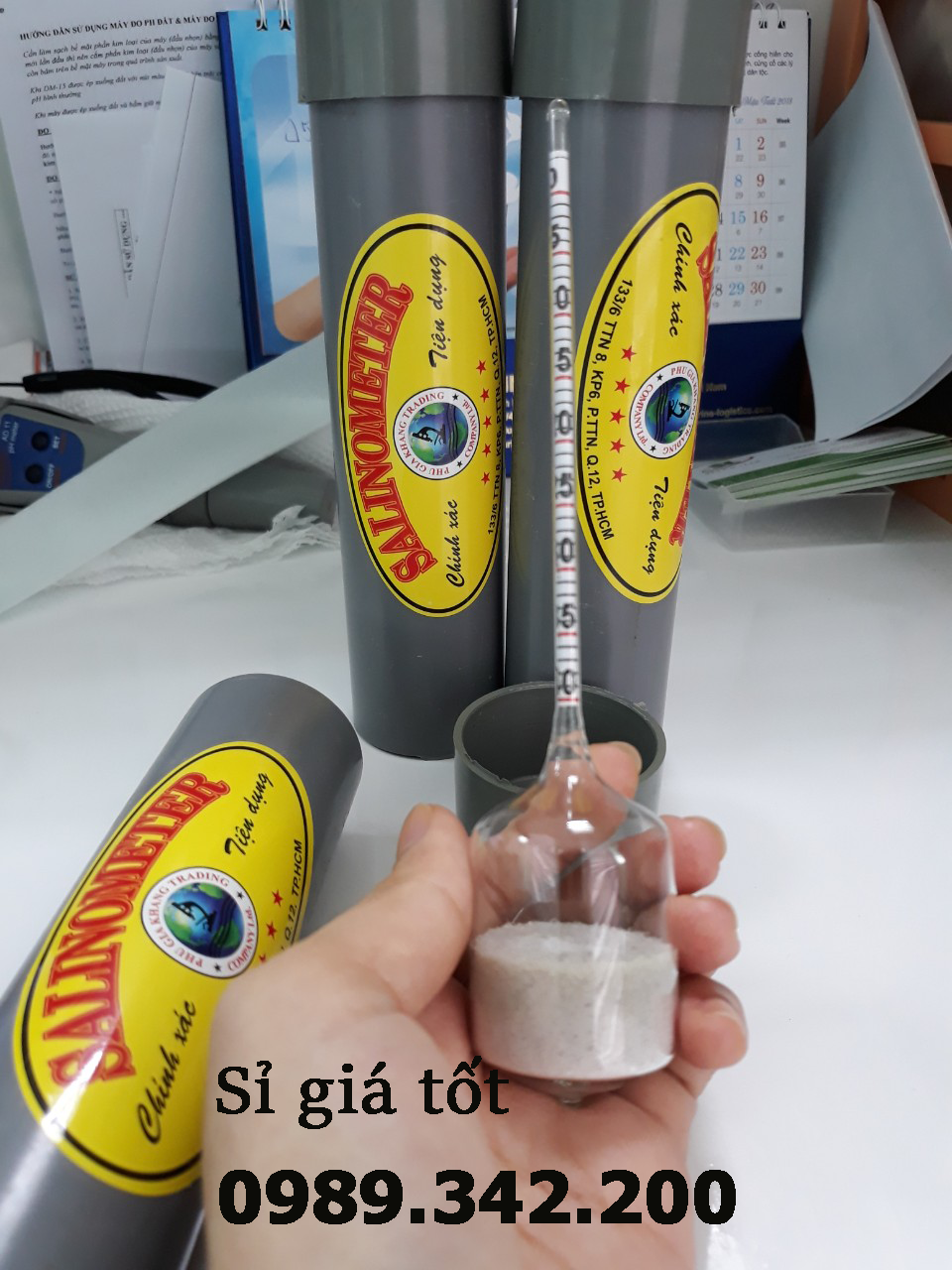 Ống đo độ mặn bao chuẩn/ Tỷ trọng độ mặn chuẩn