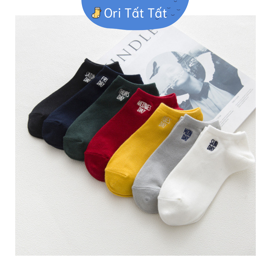Set tất vớ ngắn 7 ngày tiện dụng - ori tất tất
