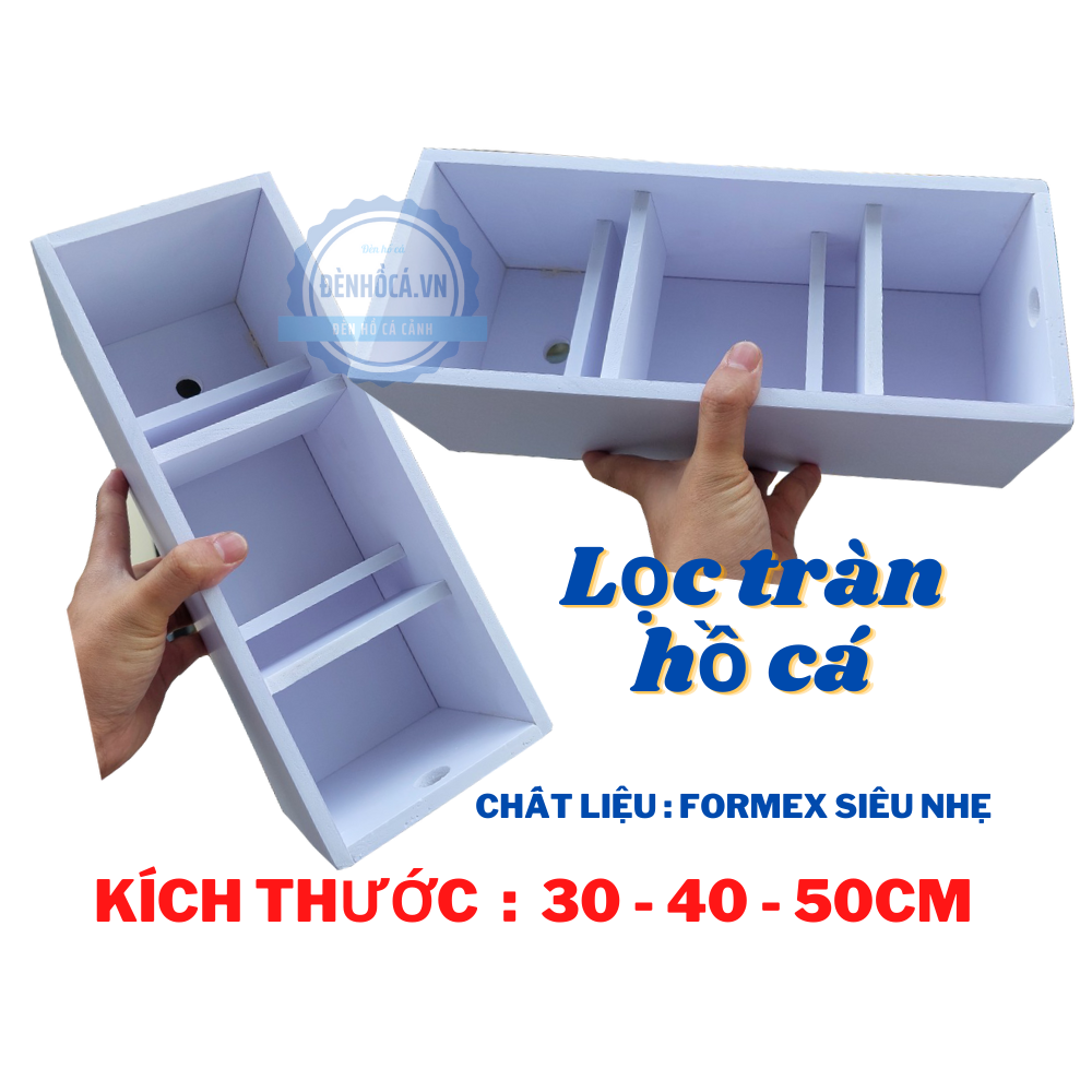 [Hoàn Tiền 10%] Lọc tràn hồ cá 3 ngăn lọc cho hồ cá cảnh