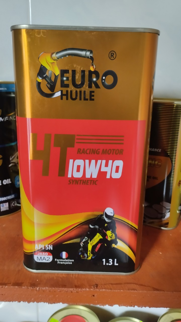 Dầu nhớt xe máy nhập khẩu cao cấp euro huile 10w40 sn 1l3