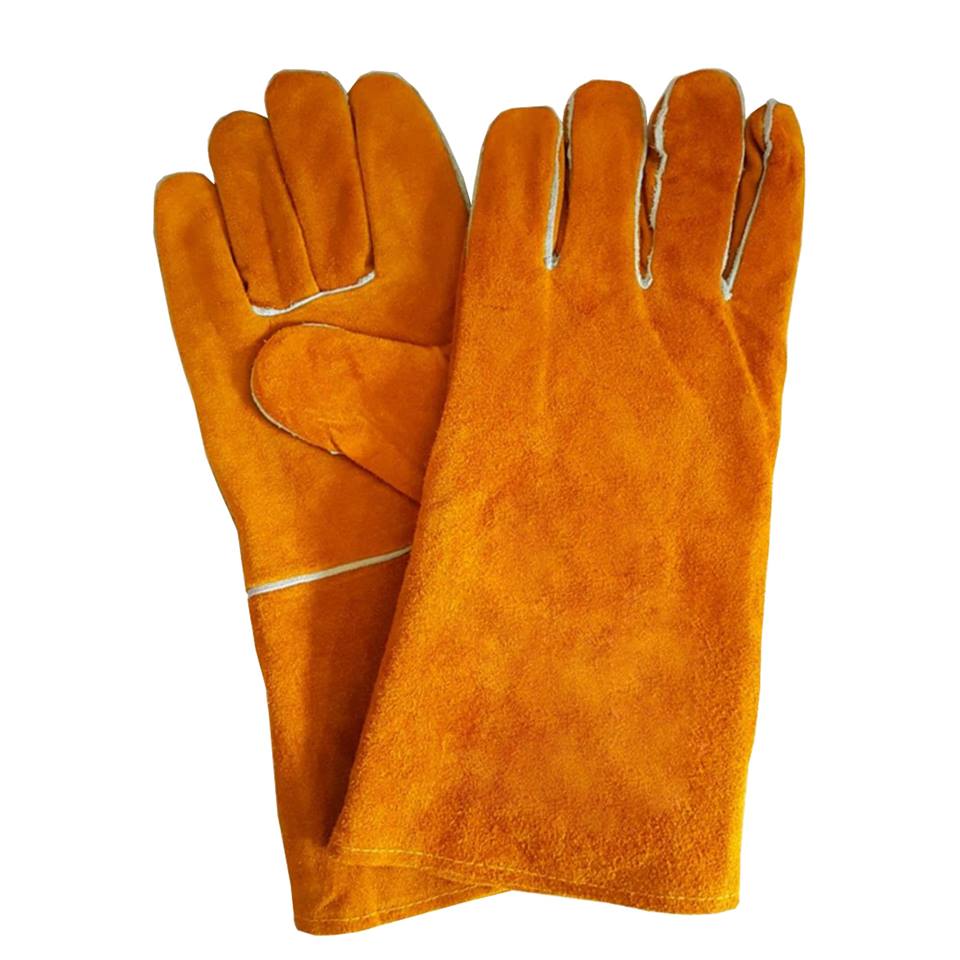 Găng tay da hàn, chống cháy, chống nóng cao - phụ kiện máy hàn que