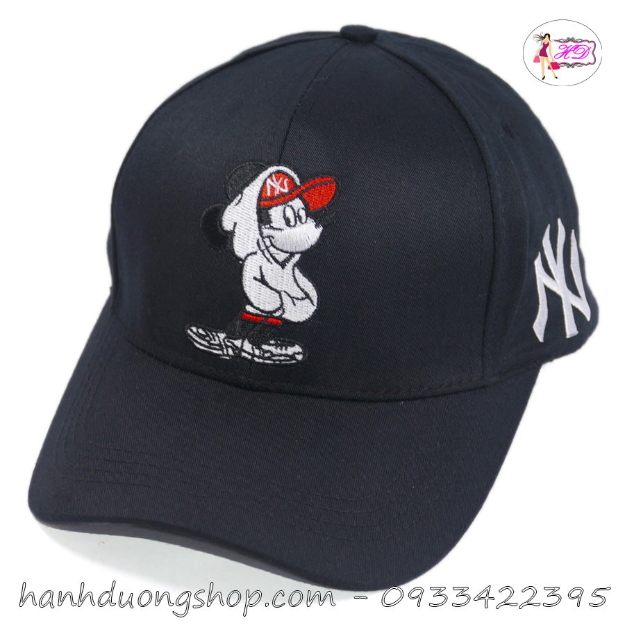 [HCM][ Hình thật ] Nón kết chuột Mickey và NY khóa xịn mũ lưỡi trai nam chất liệu vải cao cấp thoáng mát dễ thấm hút mồ hôi