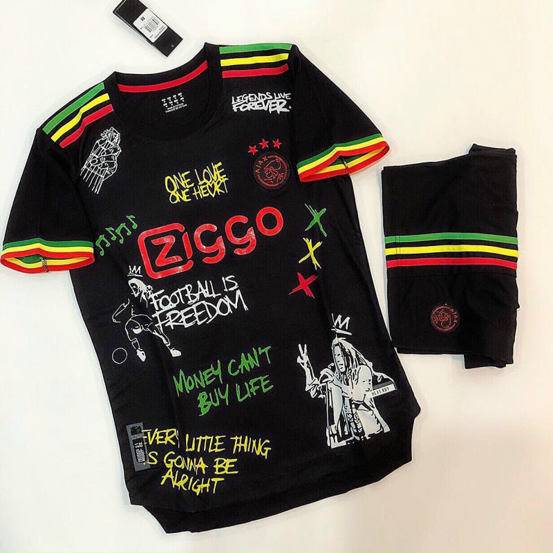 Quần Áo Bóng Đá Nam Ajax Đen Lưu Niệm Bản Đặc Biệt Giới Hạn Vải Thái Cực Chất - Bộ Quần Áo Bóng Đá PP Bởi Be Happy Shop