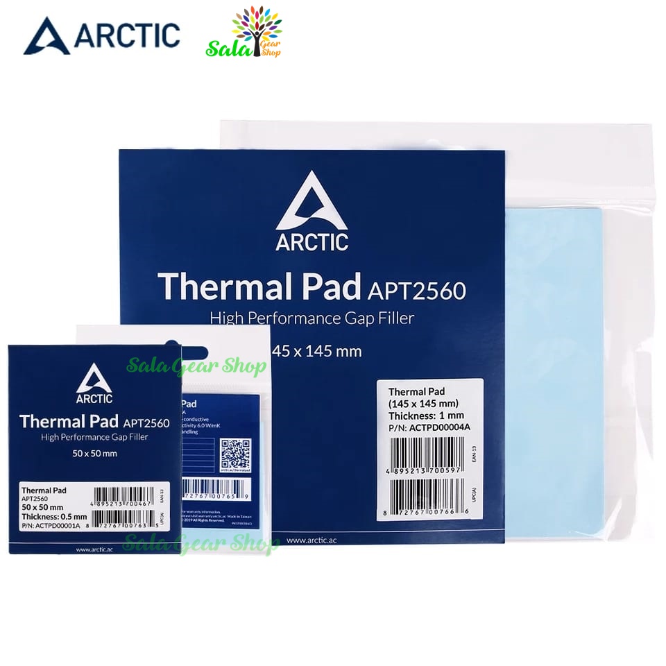 HCMPad tản nhiệt Arctic Thermal Pad 0.5 1 1.5mm