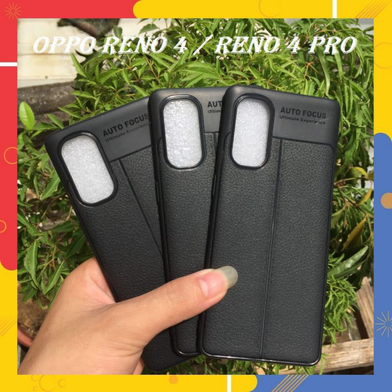 Ốp lưng giả vân da oppo reno 4 / reno 4 pro hiệu auto focus