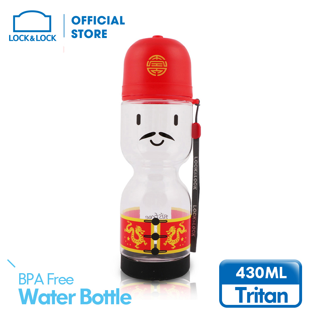 Bình nước trẻ em hiệu Lock&Lock với thiết kế hình búp bê ngộ nghĩnh kiểu China 430ml ABF668C
