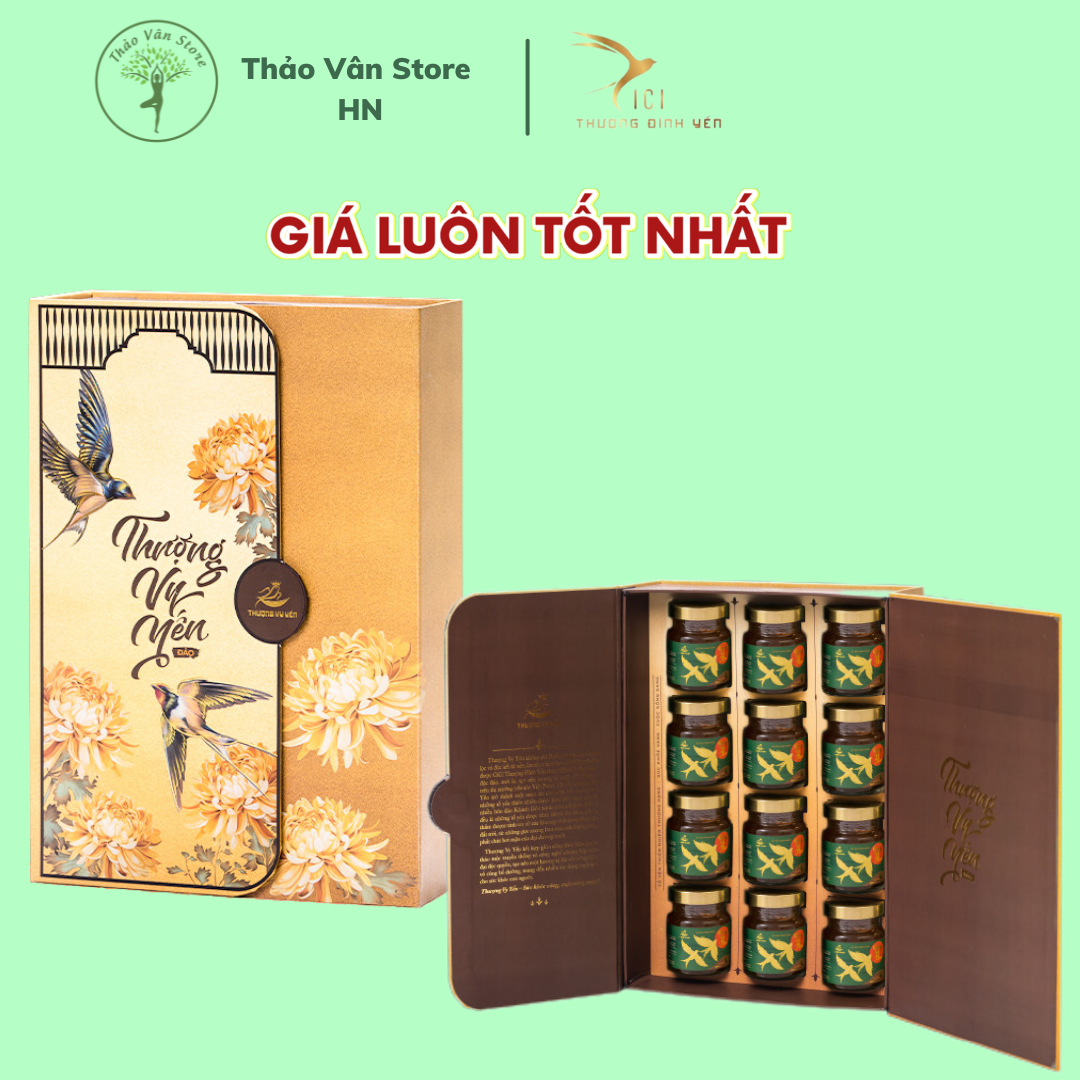 [Set quà] Yến Biển Chưng Sẵn CICI THƯỢNG ĐỈNH YẾN Nhân Sâm, Đông Trùng Hạ Thảo, Tăng Cường Miễn Dịch x 70ml