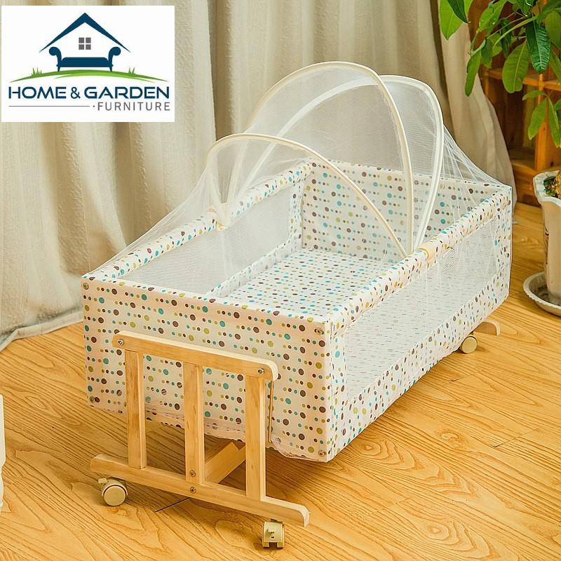 Home and garden- nôi gỗ trẻ em nhật bản bestmart noi01 0-2 tuổi