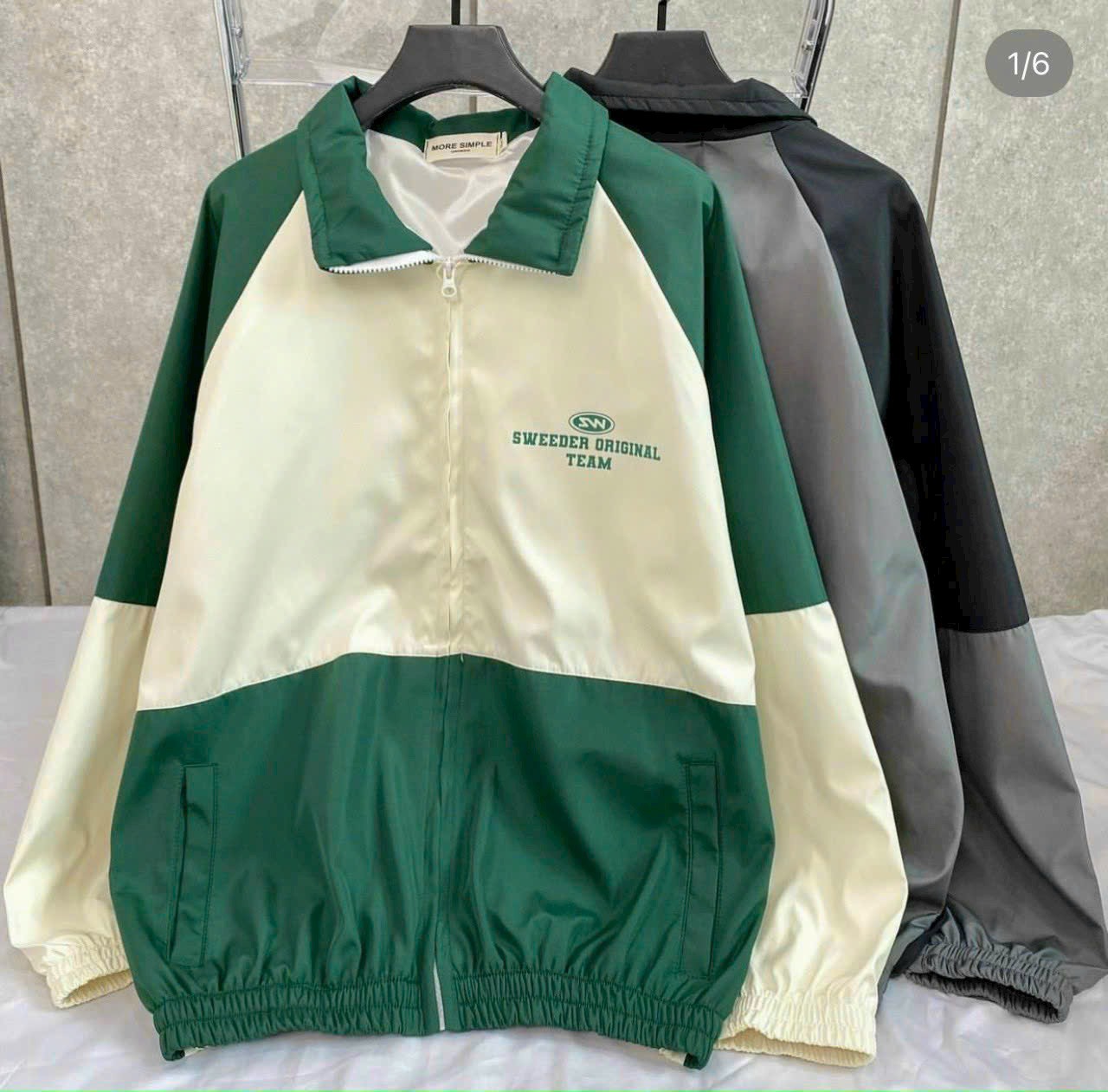 Áo khoác dù sweeder original unisex form rộng dù 2 lớp nam nữ phong cách bomber jacket ulzzang