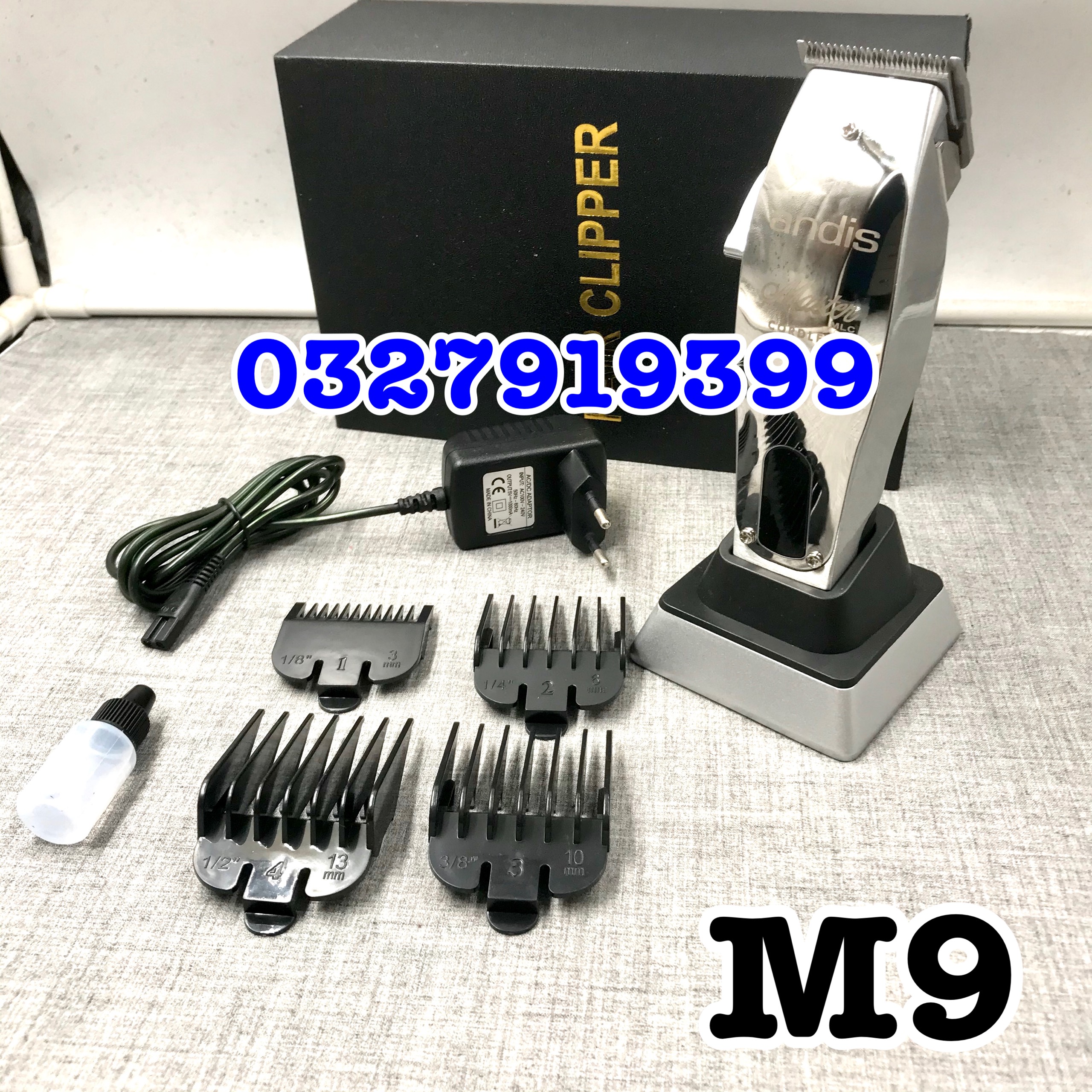 Tông đơ cắt tóc cao cấp Andis M9 - cốc sạc