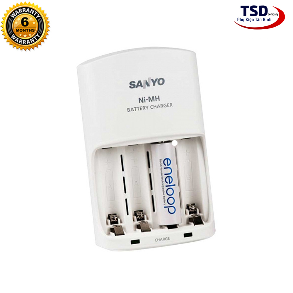Bộ Sạc Pin AA, AAA Sanyo Eneloop Chính Hãng