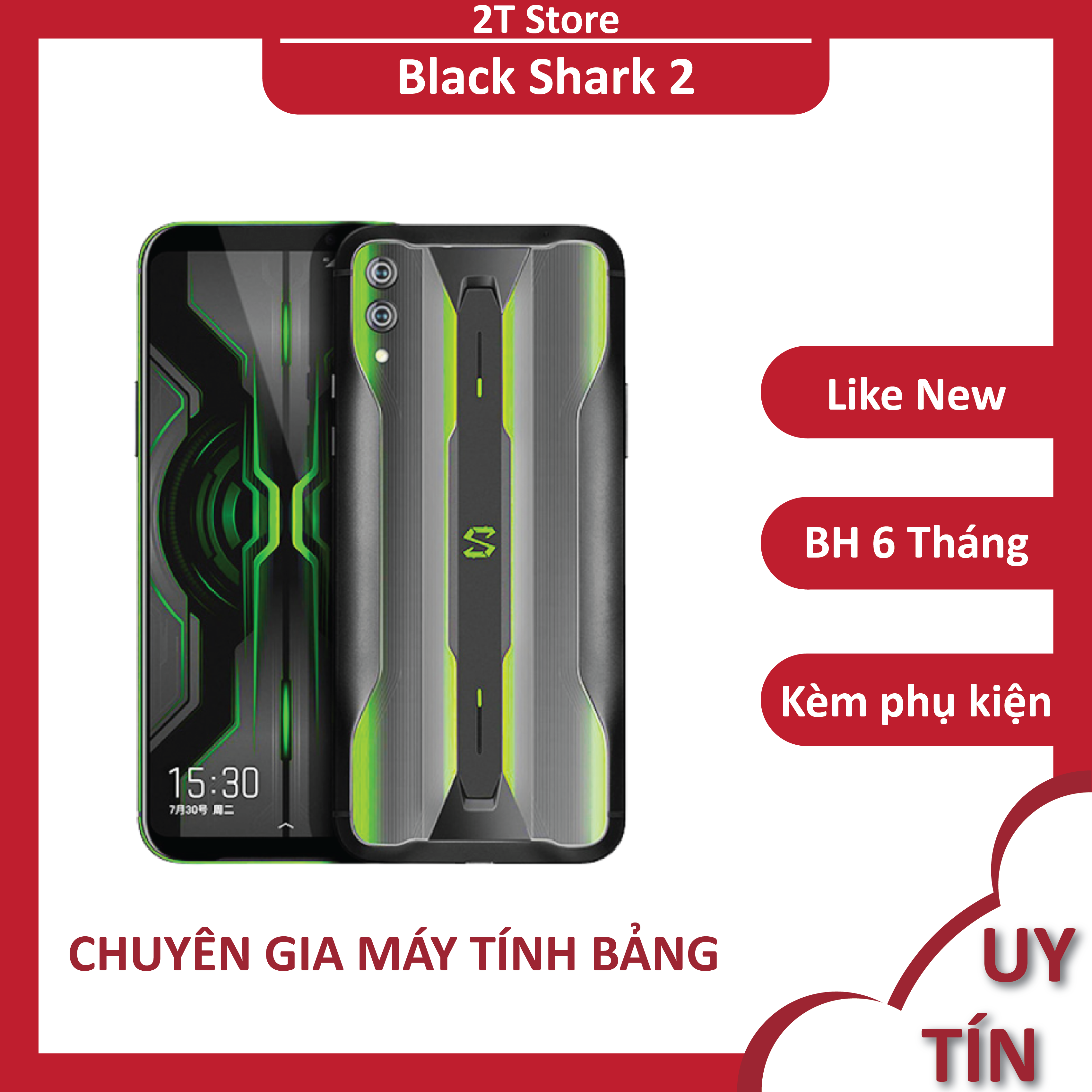 Điện thoại Xiaomi Black Shark 2, ram 8/128GB chip Snapdrafon 855 cấu hình khủng thiết kế cao cấp giá rẻ