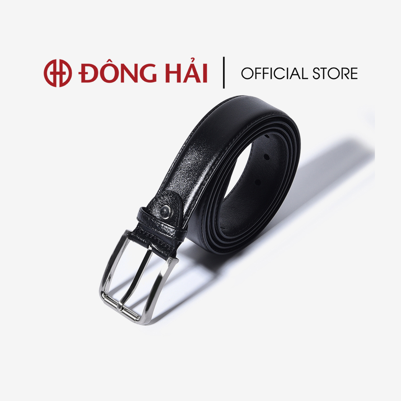 Dây nịt nam da bò cao cấp đông hải khóa xỏ kim thanh lịch - nitkmpu380